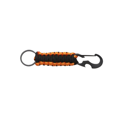 Mousqueton multi fonctions orange face